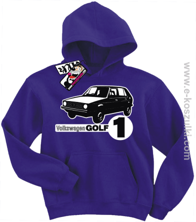 Volkswagen golf 1 bluza dziecięca - fioletowy
