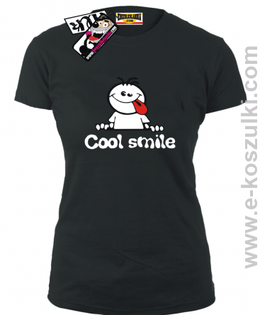 Cool Smile - koszulka damska - czarny