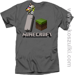 I love Minecraft - koszulka męska szary