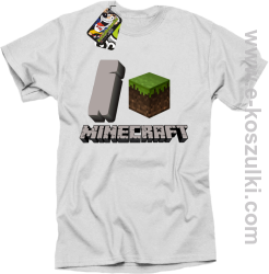 I love Minecraft - koszulka męska biała