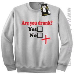 Are you drunk- bluza na imprezę bez kaptura melanż