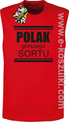 POLAK gorszego sortu - bezrękawnik męski czerwony