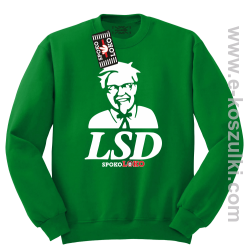 LSD Beffy - bluza bez kaptura STANDARD zielona