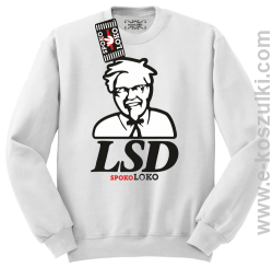 LSD Beffy - bluza bez kaptura STANDARD biała