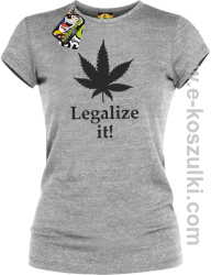 Legalize it gandzia ganja - koszulka damska melanżowa