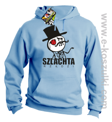 Szlachta rządzi - bluza z kapturem błękitna