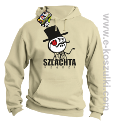 Szlachta rządzi - bluza z kapturem beżowa