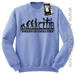 Theory of evolution CLUB - bluza dla klubowicza - bez kaptura błękitna
