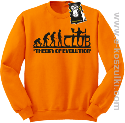 Theory of evolution CLUB - bluza dla klubowicza - bez kaptura pomarańczowa