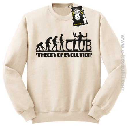 Theory of evolution CLUB - bluza dla klubowicza - bez kaptura beżowa