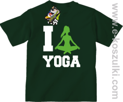 I love YOGA - koszulka dziecięca butelkowy