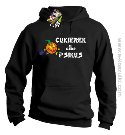 Cukierek albo psikus Halloween - bluza męska z kapturem 