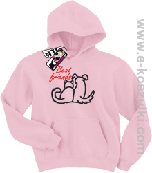 Best friends bluza dziecięca - różowy