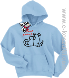 Best friends bluza dziecięca - błękitny