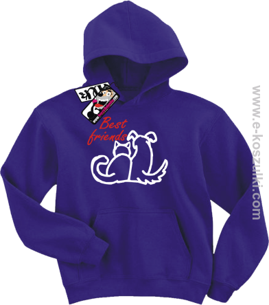 Best friends bluza dziecięca - fioletowy