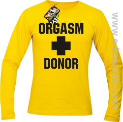 Orgasm Donor - longsleeve męski żółty