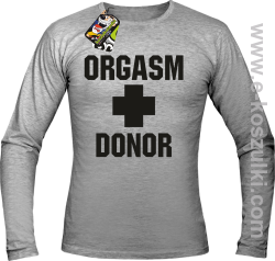 Orgasm Donor - longsleeve męski melanż