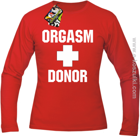 Orgasm Donor - longsleeve męski 