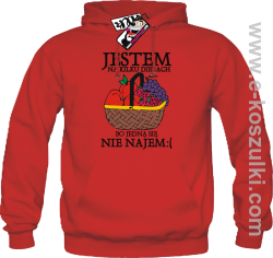 Jestem na kilku dietach - bluza męska z kapturem - czerwony