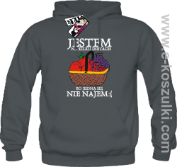Jestem na kilku dietach - bluza męska z kapturem - grafitowy