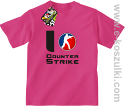 I love counter strike - koszulka dziecięca różowy