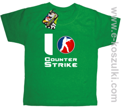 I love counter strike - koszulka dziecięca zielony