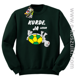 Kurde, ja latam - żółwik - bluza bez kaptura butelkowa