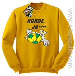 Kurde, ja latam - żółwik - bluza bez kaptura żółta