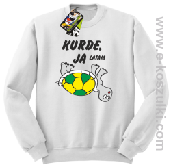 Kurde, ja latam - żółwik - bluza bez kaptura biała