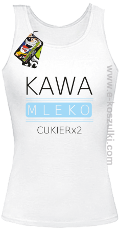 Kawa mleko cukier - top damski