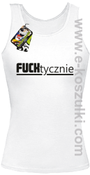 Fucktycznie - top damski biały
