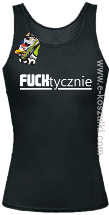 Fucktycznie - top damski czarny