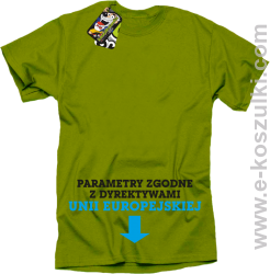 Parametry zgodne z dyrektywami UE- koszulka męska kiwi