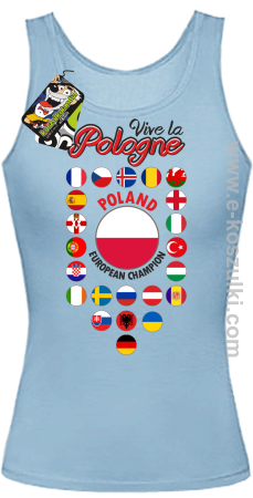 Vive la Pologne - POLAND EUROPEAN Champion - top damski 