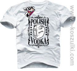 Polish Vodka - koszulka męska - biały