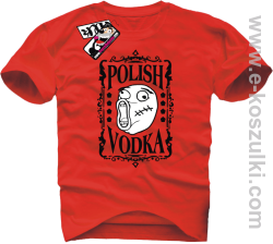 Polish Vodka - koszulka męska - czerwony