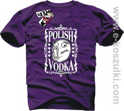 Polish Vodka - koszulka męska- fioletowy