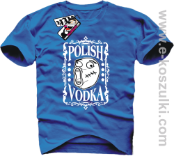 Polish Vodka - koszulka męska - niebieski