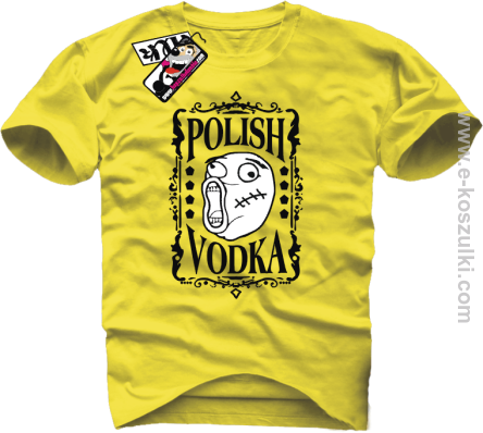 Polish Vodka - koszulka męska - żółty