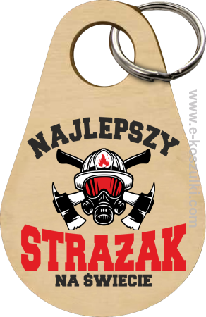 Najlepszy Strażak na świecie Fire Helmet - brelok 