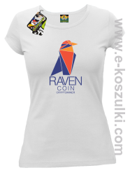 RAVEN Coin CryptoMiner - koszulka damska biała