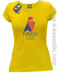 RAVEN Coin CryptoMiner - koszulka damska żółta