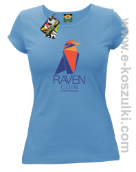 RAVEN Coin CryptoMiner - koszulka damska niebieska