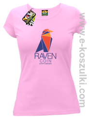 RAVEN Coin CryptoMiner - koszulka damska różowa