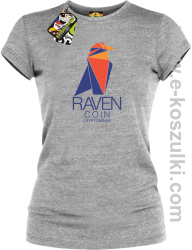 RAVEN Coin CryptoMiner - koszulka damska melanż 