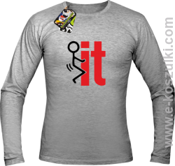 I fuck it  symbol - longsleeve męski melanż