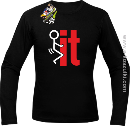 I fuck it  symbol - longsleeve męski czarny