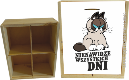 Nienawidzę wszystkich dni - skrzynka ozdobna 