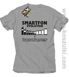 Smartfon evolution - koszulka męska - melange