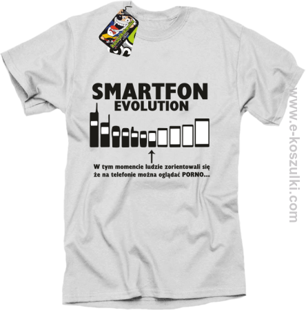 Smartfon evolution - koszulka męska